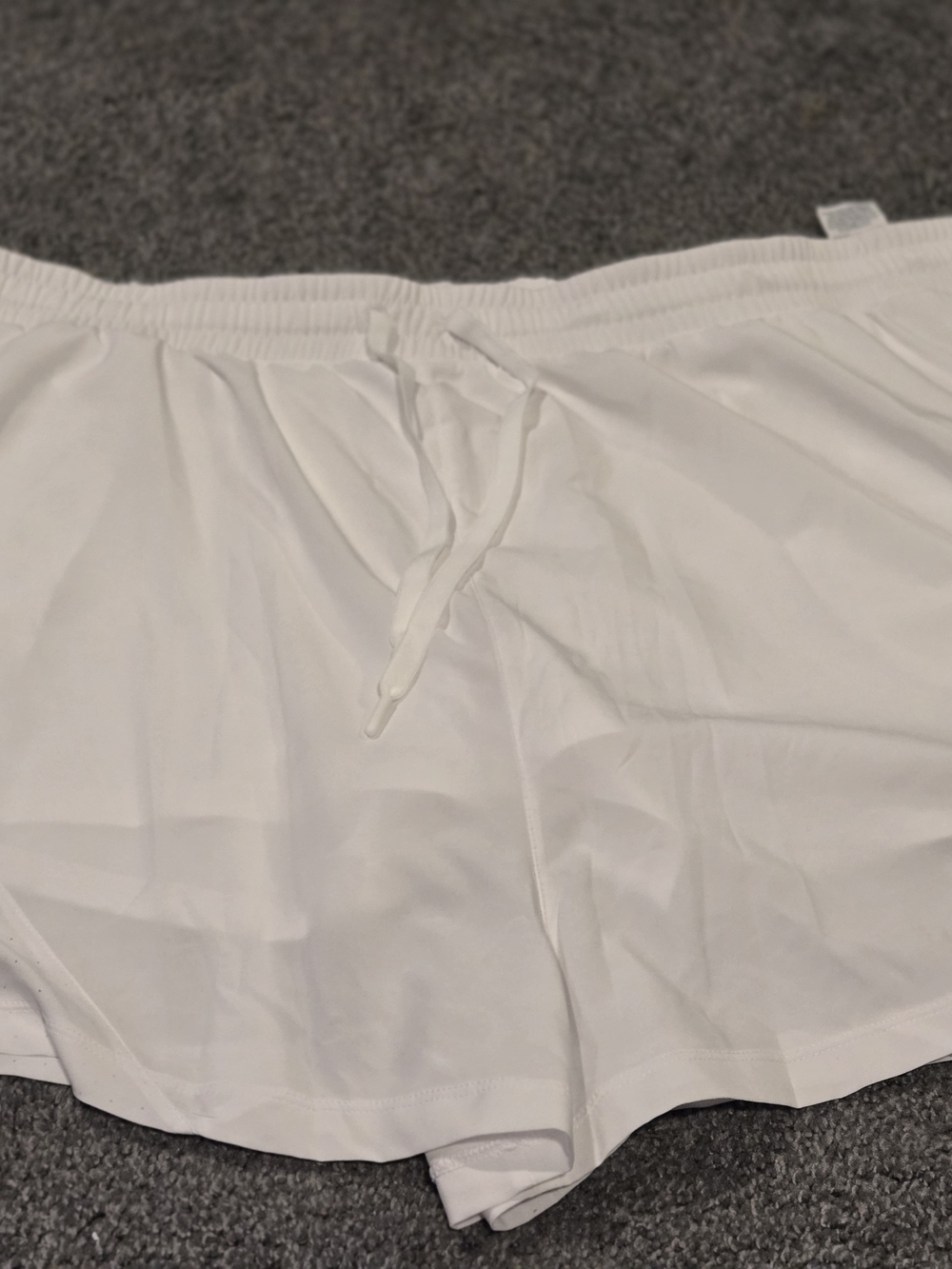 Avia Women's Athletic Shorts Solid White Under Bottoms Quick Dry Size XXL